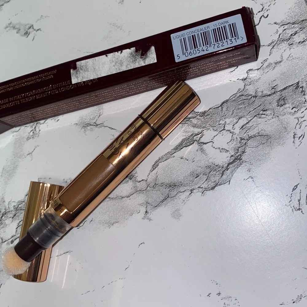 NWT Charlotte Tilbury magic away concealer- 15 Dark Never used Still in box